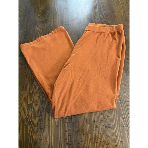 WynneLayers Pants - WynneLayers 1X Orange Wide Leg Pants Soft Cozy Autumn Fall Boho Lounge
